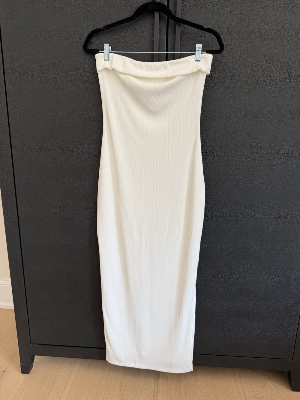 Prettygarden strapless cocktail maxi dress size medium white